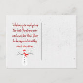 Candy Cane Stripes met Polar Beer Aankondigingskaart (Achterkant)