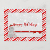 Candy Cane Stripes met Polar Beer Aankondigingskaart (Voorkant)