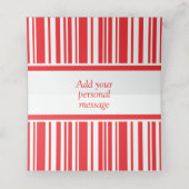 Candy Cane Stripes Plaatskaartje (Binnenkant ongevouwen)