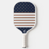 Candy Cane Stripes & Polka Dots Pickleball Paddle (Achterkant)