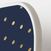 Candy Cane Stripes & Polka Dots Pickleball Paddle (Links Detail)