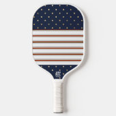 Candy Cane Stripes & Polka Dots Pickleball Paddle (Voorkant)