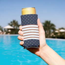 Candy Cane Stripes & Polka Dots Seltzer Koelbox Blikjeskoeler