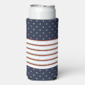 Candy Cane Stripes & Polka Dots Seltzer Koelbox Seltzer Blikjeskoeler (Seltzer Achterkant)