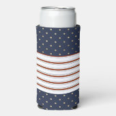 Candy Cane Stripes & Polka Dots Seltzer Koelbox Seltzer Blikjeskoeler (Seltzer Voorkant)