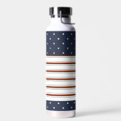 Candy Cane Stripes & Polka Dots Waterfles (Links)