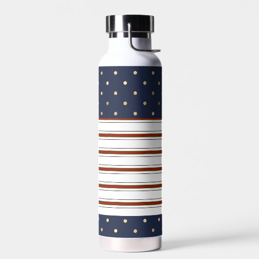 Candy Cane Stripes & Polka Dots Waterfles (Links)