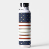 Candy Cane Stripes & Polka Dots Waterfles (Rechts)