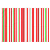 Candy Cane Stripes Red White Green Cheerful Bright Tafelkleed (Voorkant (Horizontaal))