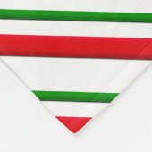 Candy Cane Stripes, rood, groen en wit Fleece Deken (Hoek)