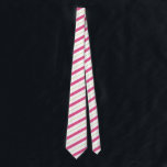 Candy Cane Stripes Roze & Groene Stropdas<br><div class="desc">Een kerst stropdas ontworpen met snoepriet strepen in levendige kleuren van roze en groen. Ga voor meer winkelen naar www.zazzle.com/dotellabelle</div>