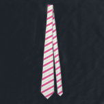 Candy Cane Stripes Roze & Groene Stropdas<br><div class="desc">Een kerst stropdas ontworpen met snoepriet strepen in levendige kleuren van roze en groen. Ga voor meer winkelen naar www.zazzle.com/dotellabelle</div>
