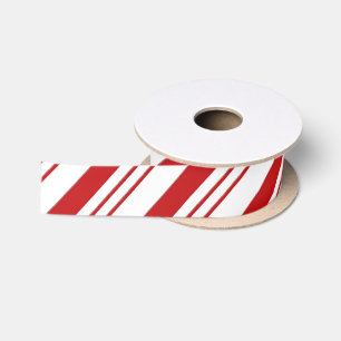 Candy Cane Stripes Satijnen Lint