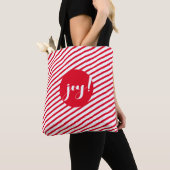Candy Cane Stripes Shopping Tas (Dichtbij)