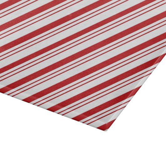Candy Cane Stripes Snijplank (Hoek)