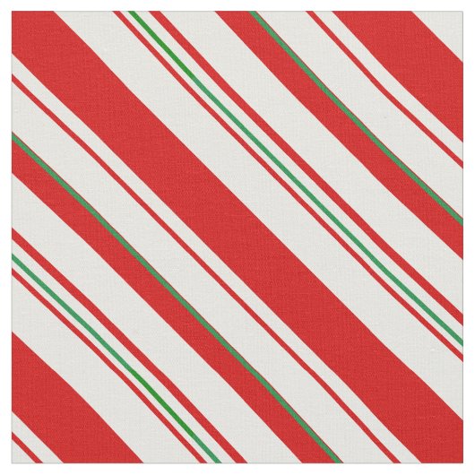 Candy Cane Stripes Stof (Close Up)
