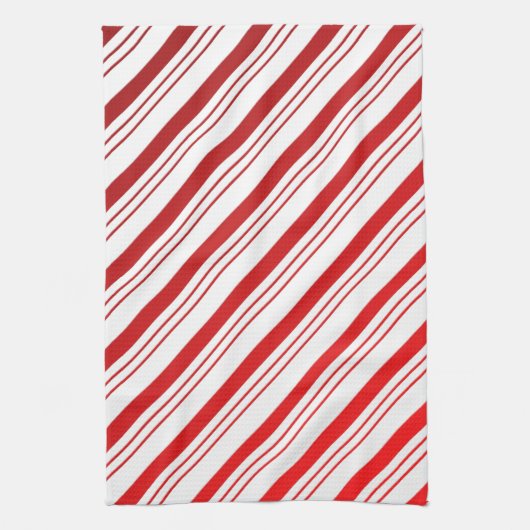Candy Cane Stripes Theedoek (Verticaal)