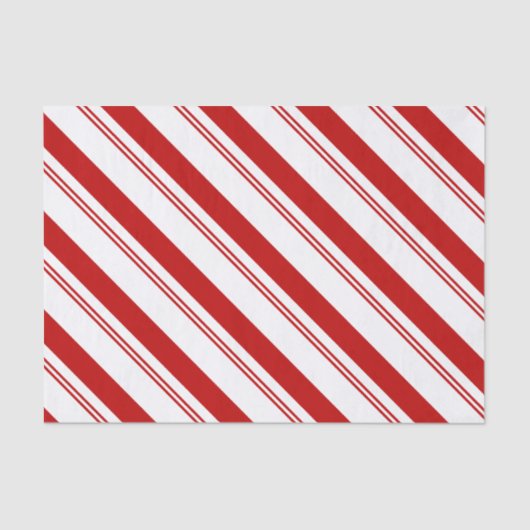 Candy Cane Stripes Tissuepapier (Voorkant)