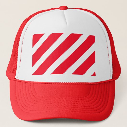 Candy Cane Stripes Trucker Pet (Voorkant)