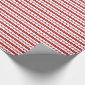 Candy Cane Stripes Wrapping Paper - Rood en Wit Cadeaupapier (Hoek)
