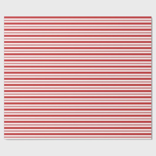 Candy Cane Stripes Wrapping Paper - Rood en Wit Cadeaupapier (Vlak)