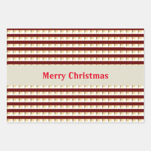  Candy Cane Strips inpakpapier Vel