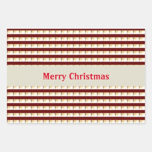  Candy Cane Strips inpakpapier Vel (Voorkant)