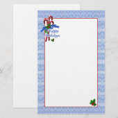 Candy Cane Surprise Briefpapier voor kerstmis (Voorkant / Achterkant)