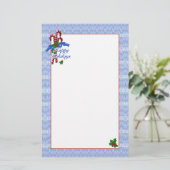 Candy Cane Surprise Briefpapier voor kerstmis (Staand voorkant)