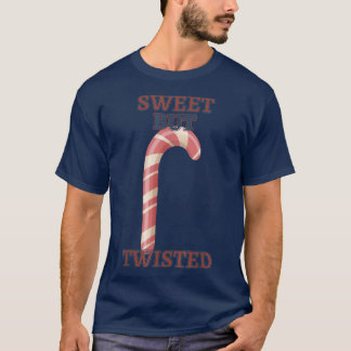 Candy Cane Sweet, maar twisted Funny Humoureuze T-shirt