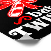 Candy Cane Sweet, maar twisted Funny Kerstmis Poster (Hoek)