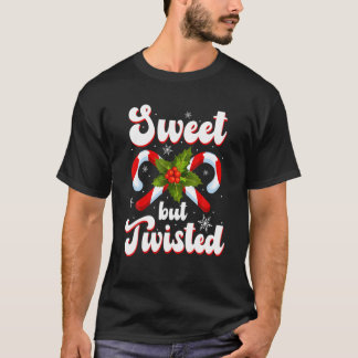 Candy Cane Sweet, maar twisted Funny Kerstmis T-shirt