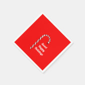 Candy Cane Sweet Prettige feestdagen Paper Napkin Servetten (Hoek)