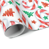 Candy Cane Sweetness Cadeaupapier (Rol Hoek)