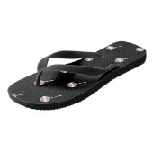Candy Cane Swirl-kerstlollipop-patroon Teenslippers (Schuin)
