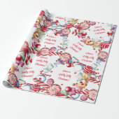 Candy Cane Swirl Snoepjes inpakpapier (Uitgerold)