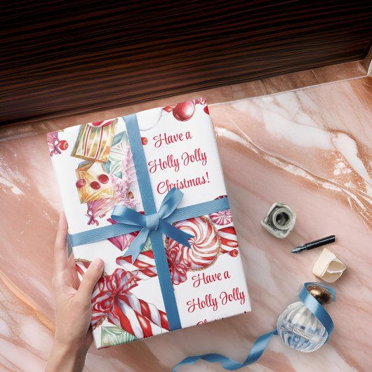 Candy Cane Swirl Snoepjes inpakpapier