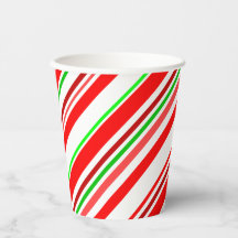 Candy Cane Swirl Stripes kerstrood wit