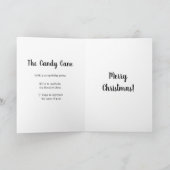 Candy Cane Symbol Wenskaart Feestdagen Kaart (Binnen)