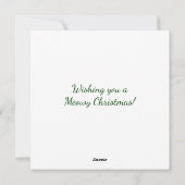 Candy Cane Tabby Kitten Kerst Kaart (Achterkant)