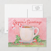 Candy Cane Tea Briefkaart (Voorkant / Achterkant)