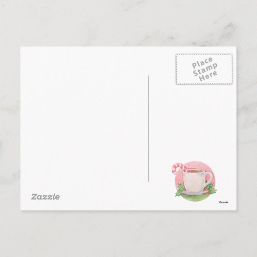 Candy Cane Tea Briefkaart (Achterkant)