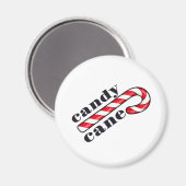 Candy Cane Tekst Magneet (Voorkant / Achterkant)