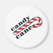 Candy Cane Tekst Magneet (Voorkant)