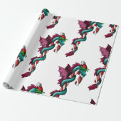 Candy Cane Thief Cadeaupapier (Uitgerold)