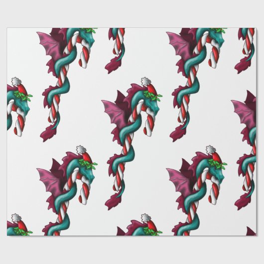 Candy Cane Thief Cadeaupapier (Vlak)