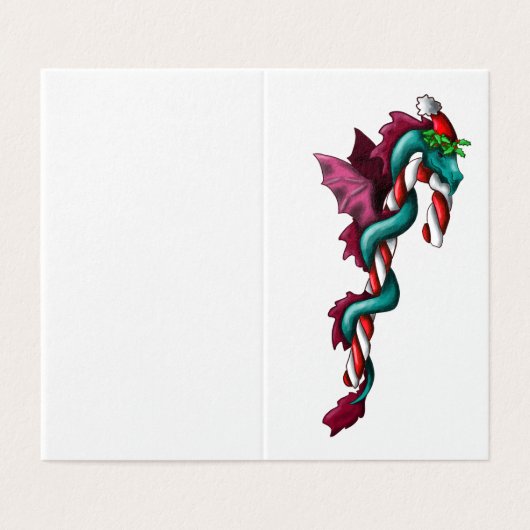 Candy Cane Thief Kaart (Buitenkant ongevouwen)