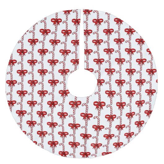Candy Cane Tree Skirt Kerstboom Rok (Voorkant)