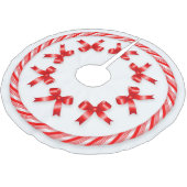Candy Cane Tree Skirt Kerstboom Rok (Gekanteld)