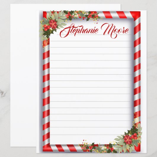 Candy Cane Trimmed (Voorkant / Achterkant)